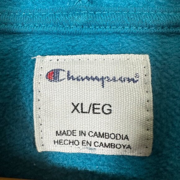 Champion tie-dye blue hoodie extra-large - Picture 8 of 12